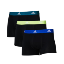 ADIDASAdidas阿迪达斯新款男纯棉腰头循环LOGO本命年红色平角内裤3条装 【吸湿排汗】黑&绿/黄/蓝腰带 3条 S
