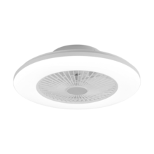 雷士（NVC）LED照明风扇灯卧室吸顶吊扇灯餐厅遥控变频电机简约白色34瓦