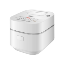 美的（Midea）电饭煲电饭锅 3L IH电磁加热 2-6人适用全智能家用 可拆盖板口感可选回形防溢煮饭锅 一级能效 清新象牙白【适合1-6人】 3L