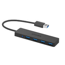 安克 USB3.0 高速4口HUB扩展坞集线器 60cm四合一