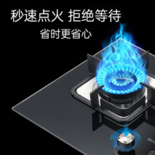 创维（Skyworth）燃气灶煤气灶双灶家用 5.0kW液化气嵌入式台式双灶具 猛火大火力 玻璃面板煤气炉 Z50BS-1S/液