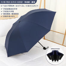 NexyCat 反向伞 黑胶 晴雨伞 藏青色 大8骨 UPF50+