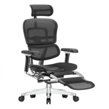 Ergonor保友金豪L 2代 高端电脑椅人体工学椅子 电竞椅办公椅家用老板椅 黑色美国网+躺舒宝 整椅发货 送货上门
