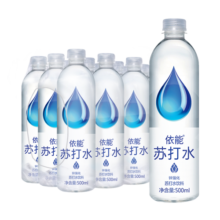 依能无糖无汽弱碱 苏打水饮料 500ml瓶 可饮用水 塑膜装 锌强化500ml*12瓶