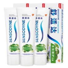 舒适达抗敏感 积雪草精粹 防蛀牙 牙膏套装3支装300g（100g*3）