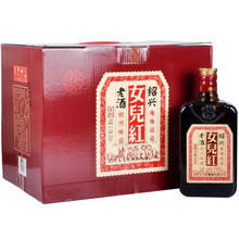 88VIP会员：女儿红 绍兴黄酒 花雕酒 500ml*6瓶 礼盒装