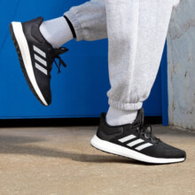 adidas PUREBOOST 21随心畅跑休闲舒适跑步鞋男女阿迪达斯 黑/白 40 (245mm)