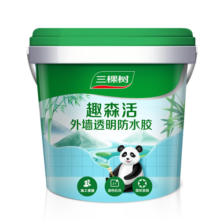 三棵树漆（SKSHU）防水涂料透明防水胶外墙窗台屋顶防水材料免砸砖 外墙5kg/桶