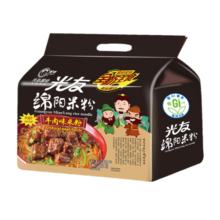 光友绵阳米粉四连包低GI食品方便牛肉细米线四川特产小吃135克*4袋