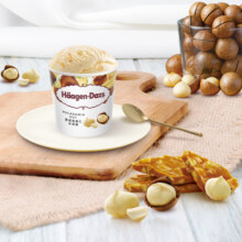 哈根达斯（Haagen-Dazs）【杨幂同款】经典夏威夷果仁口味冰淇淋 100ml/杯