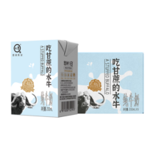 认养吃甘蔗的水牛奶4.0g蛋白儿童营养早餐奶全脂纯牛奶200mL*18盒整箱