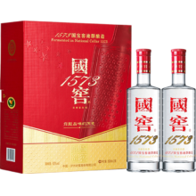 plus会员：泸州老窖 国窖1573 浓香型 白酒 52度500ml*2瓶