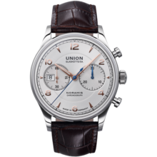宇联（UNION GLASHUTTE SA）格拉苏蒂德国男士诺拉敏斯机械皮带计时码表新年礼物