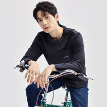 GIORDANO 佐丹奴 ?！！纯棉字母口袋休闲长袖套头衫男13024611