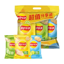 PLUS会员：Lay's 乐事 薯片 70g*3包 (原味+黄瓜+青柠)