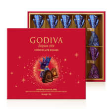 歌帝梵 (GODIVA)臻粹巧克力礼盒精选10颗装100g 新年礼物生日礼物