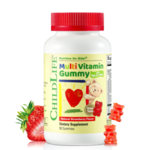 ChildLife童年时光儿童多种维生素软糖0防腐维生素dha叶黄素4岁+90粒/瓶