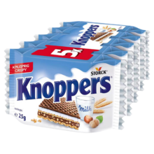 88VIP：knoppers优力享 威化饼干 德国进口 网红 充饥休闲巧克力零食 125g/5小袋