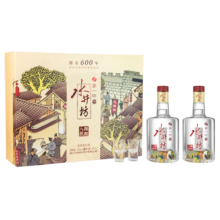 水井坊 年货送礼 浓香型白酒 52度 500mL 2瓶 井台套装
