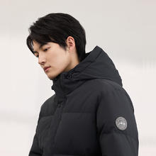 京东京造 男士短款羽绒服 100142125910 黑色 XL