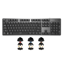罗技（Logitech）K845机械键盘 有线键盘家用游戏办公 104键发光全尺寸铝坨坨金属面板  游戏办公键鼠套装 罗技K845 茶轴