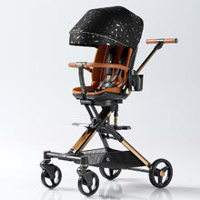 普洛可 playkids 婴儿推车遛娃遛溜娃童车可坐可躺双向推行X6-4星空黑