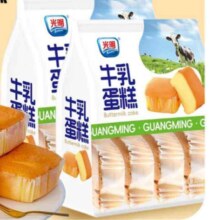 plus会员:光明（Brilliant）水牛奶牛乳蛋糕205g*2包