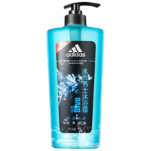 阿迪达斯（Adidas）男士冰点沐浴露600ml 海盐精华持久留香控油清爽沐浴液