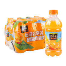 可口可乐美汁源果粒橙瓶迷你300ml*12瓶
