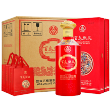 需首购、plus会员、京东百亿补贴:五粮液股份 百鸟朝凤喜酒浓香型白酒礼盒52度500ml*6瓶整箱
