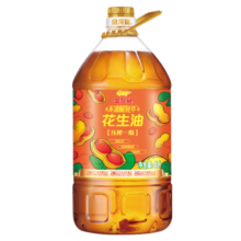 金龙鱼 食用油 物理压榨 压榨一级花生油4L