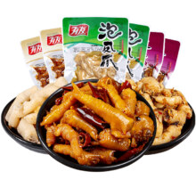 有友 泡椒凤爪筋骨棒猪皮晶鲜笋竹笋零食 任选6件