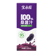 宝桑园100%桑葚汁200ml*1盒