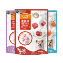 麦富迪（Myfoodie） 狗零食成幼犬通用营养拌饭狗湿粮包 羊奶肉包混合装70g*10袋
