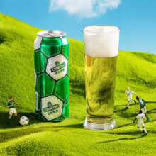 青岛啤酒（TsingTao）经典足球罐10度大罐啤酒畅饮 500mL 12罐 整箱装