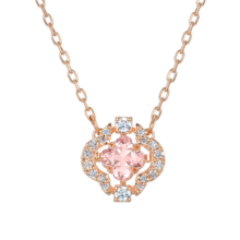施华洛世奇（SWAROVSKI）新年礼物Una项链女吊坠轻奢小众送女友生日礼物女女士 粉色跳动的心-四叶草5514488