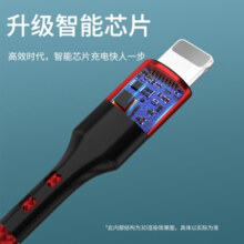 季烁 Type C to Lightning适用于苹果数据线充电线 C-苹果黑色 1m