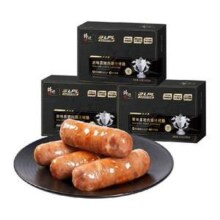 80%黑猪肉添加，锋味派 原味黑猪肉爆汁火山石烤肠 300g*3盒