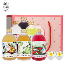 通明山 混合口味青梅杨梅草莓荔枝山楂5-14度礼盒330ml*6瓶年货微醺送礼