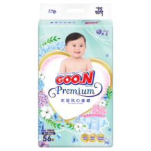 大王（GOO.N）花信风纸尿裤尿不湿 婴儿尿布透气尿片尿裤吸水加大码 尺码可选 拉拉小短裤 L46片(9-14kg)
