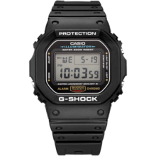 卡西欧手表 复古小方块G-SHOCK时尚潮流运动百搭学生表男表 DW-5600UE-1 头文字D杰伦同款