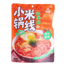 壹传食 小锅米线3袋混合装 浓番茄210g+酸辣金汤210g+重庆老火锅205g