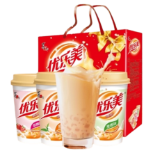 喜之郎 优乐美 椰果奶茶 3口味 80g*8杯 礼盒装