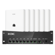 华三（H3C）AP面板全屋wifi套装6个千兆双频无线ap+8口PoE路由器家用别墅大平层酒店企业组网全屋路由 H9套装