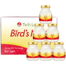 Twin Lotus泰国双莲即食燕窝冰糖型75ml*6瓶/盒（每瓶含2.8%干燕窝）滋补品