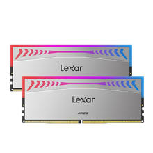 雷克沙 Ares战神之翼 DDR5 7200 32GB 16G*2套条 电竞RGB灯内存条 银色 CL34