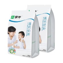 蒙牛全家营养奶粉全脂高钙400g*2袋男女士学生青少年早餐便携条装