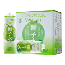 盒马 100%椰子水 泰国进口 1L*6瓶3件