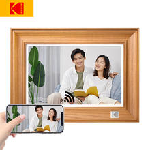 Kodak 柯达 127V 数码相框10.1英寸电子相册高清触摸屏照片播放器可桌面摆台挂墙 原木色