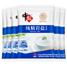 中盐 加碘纯精岩盐 400g*6包
